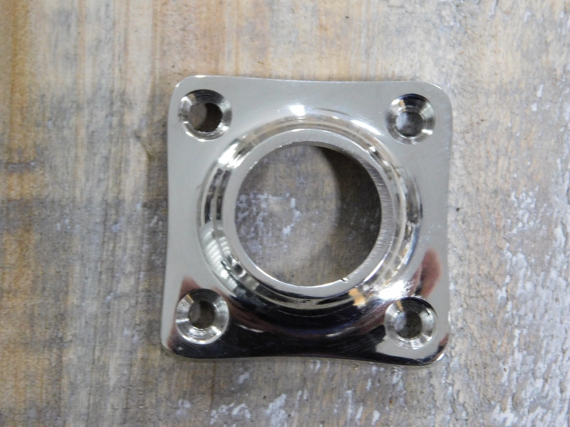 Rosette - polished nickel - for door handle or door knob