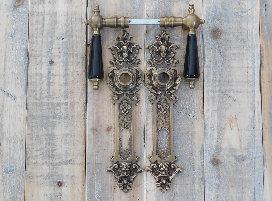 tags: art nouveau deurgrepen, deuren, hang historisch, antiquiteit hardware, begin van de eeuw, Nouveau, benodigdheden voor antieke deur, porselein deur hardware