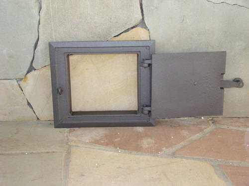 1 hatch for fireplace, cast iron, colour-untreated