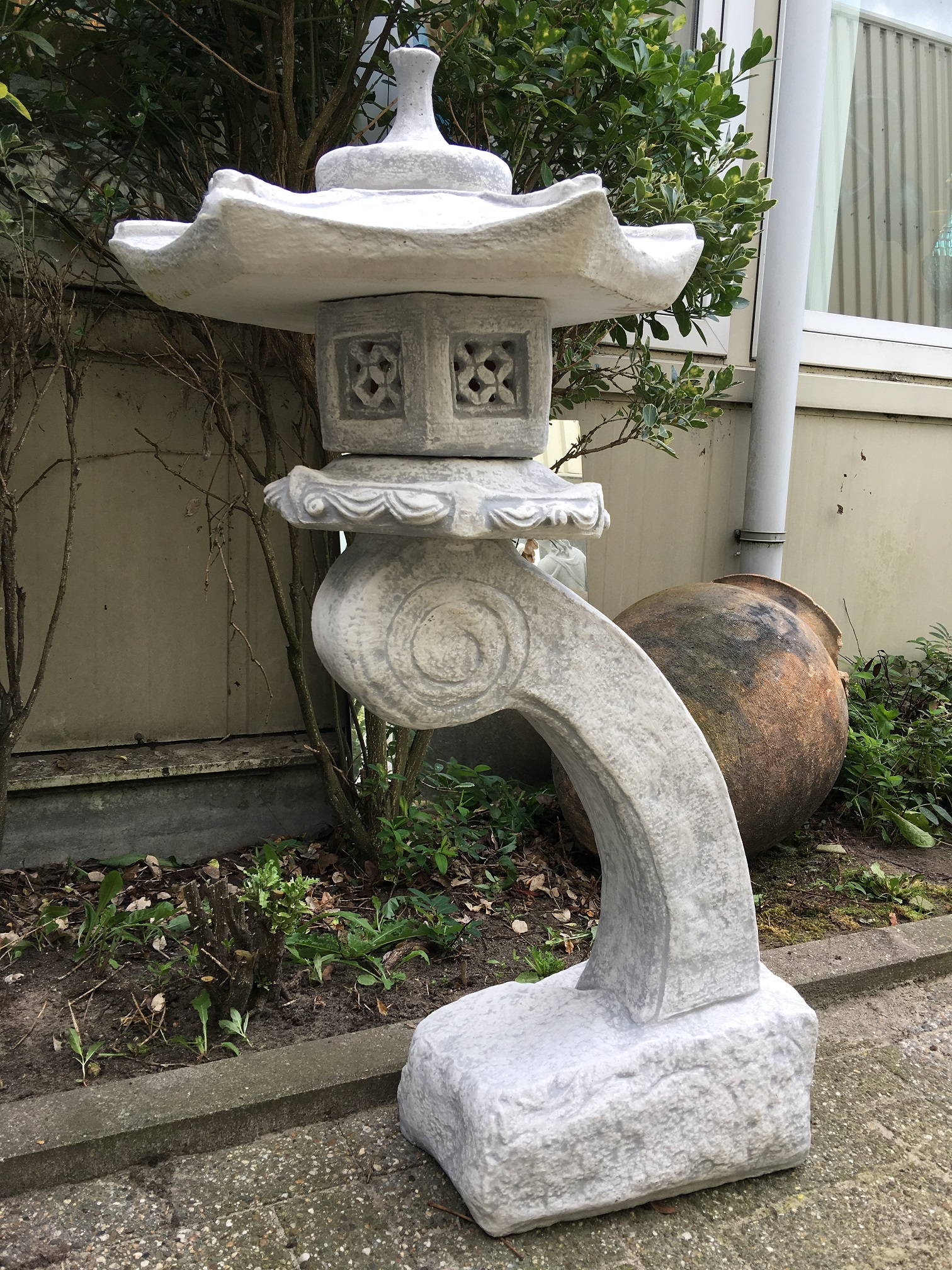 Neuken Verstelbaar lager Rankei, stenen oude japanse lantaarn, XL - HANDGEMAAKT.EU