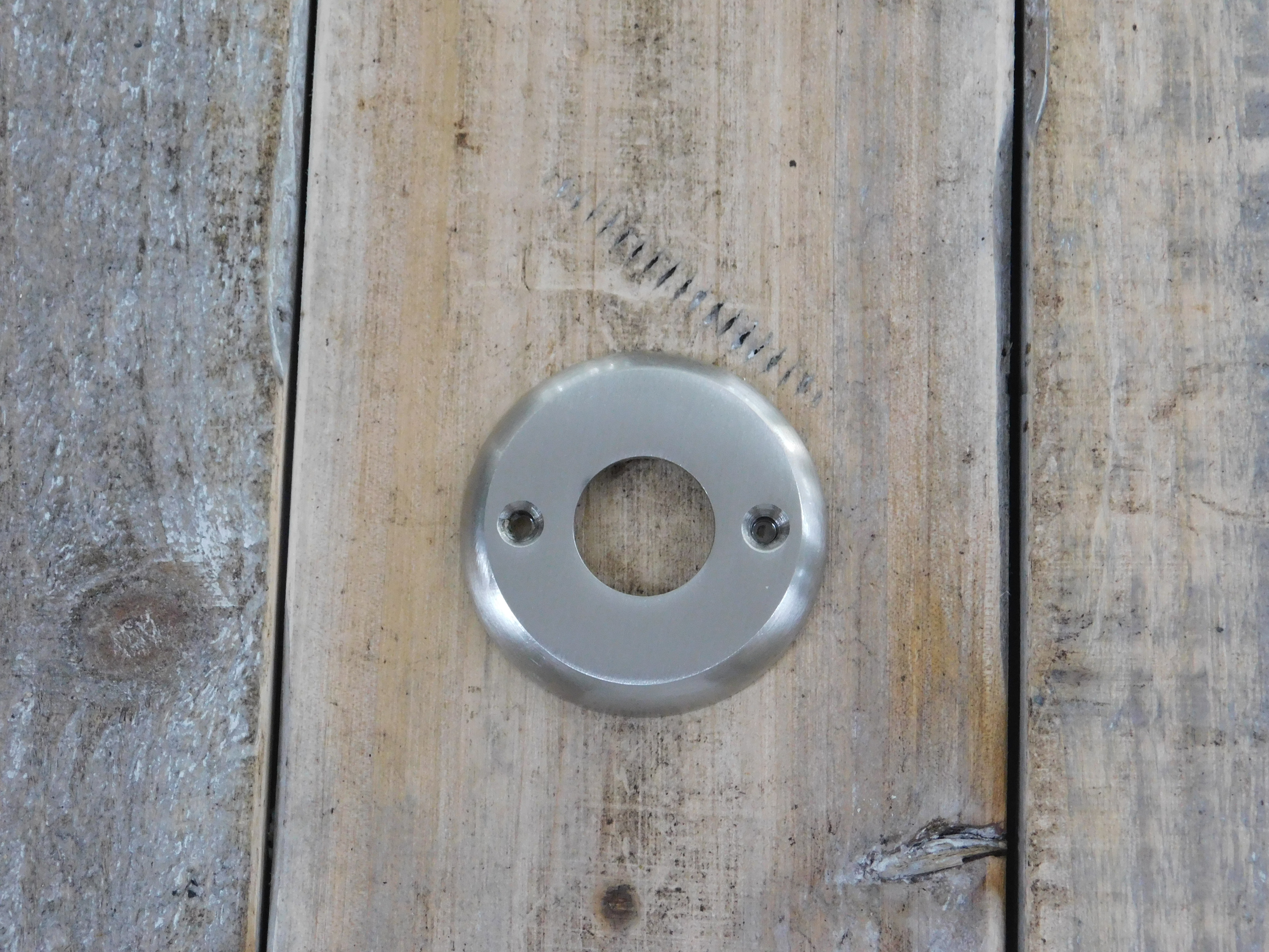 Rosette - matt nickel - for door handle or door knob