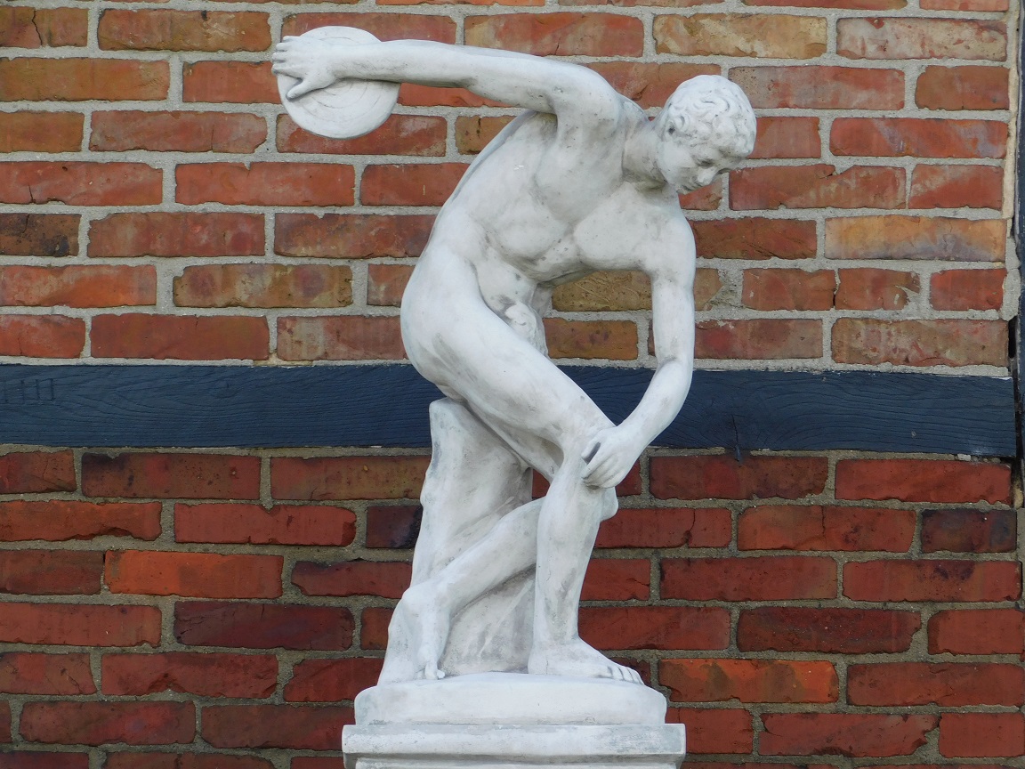 Statue Discobolus - 95 cm - Stein