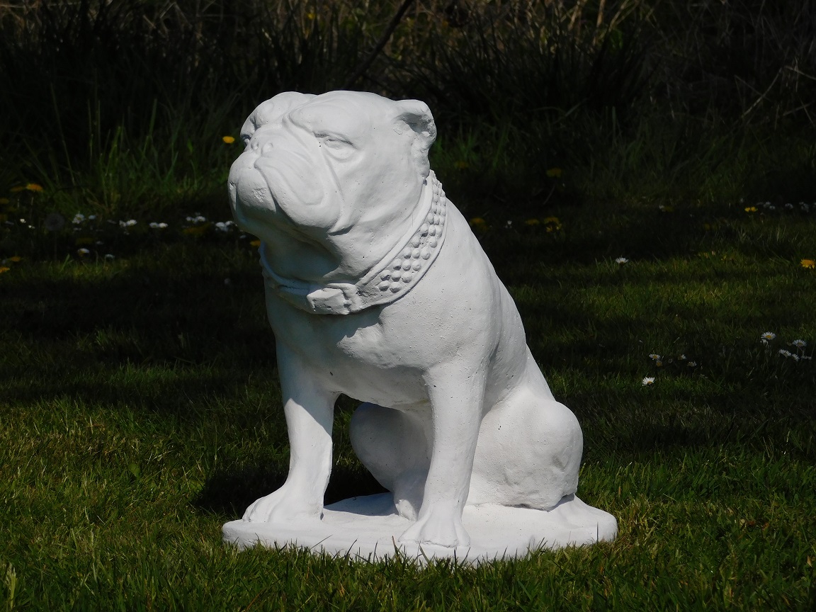 Statue Bulldog XL - solid stone