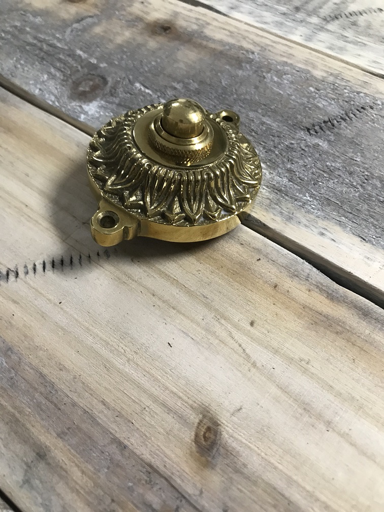 Türklingel mit Engel gründerzeitliche Klingel Haustür-Klingel aus Antik-Eisen