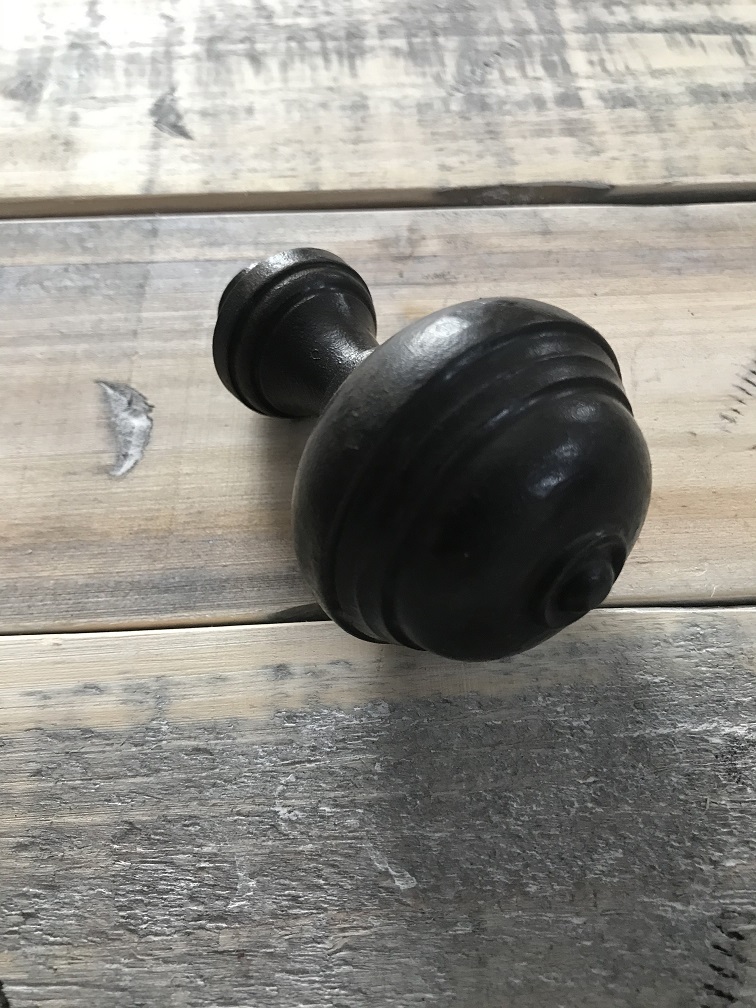 Door knob Bello - antique iron - fixed knob