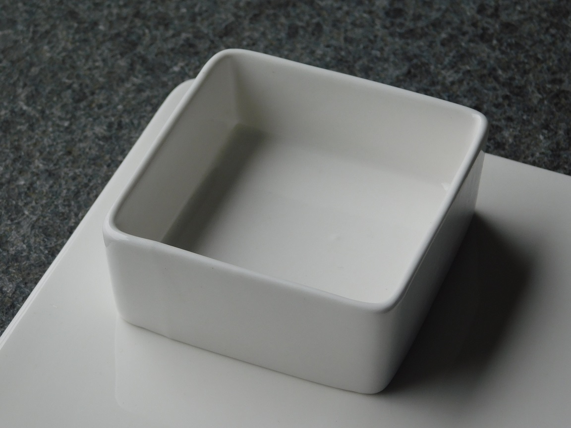 Snack set - porcelain - two-piece