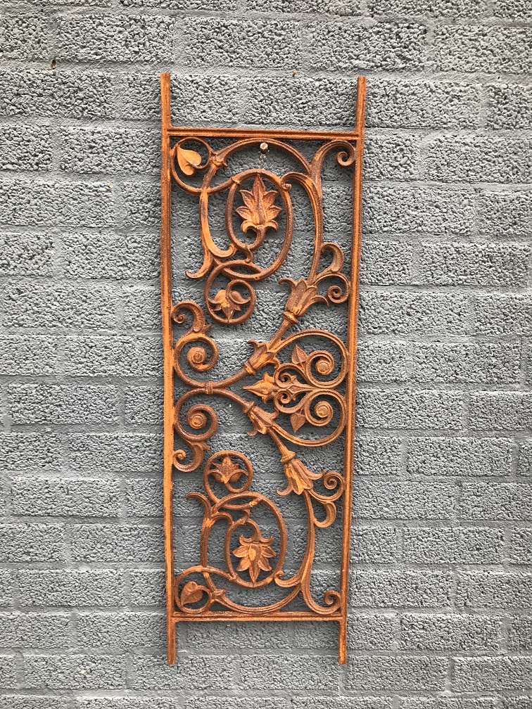 Balkon reling, raam rek, cast iron-rust