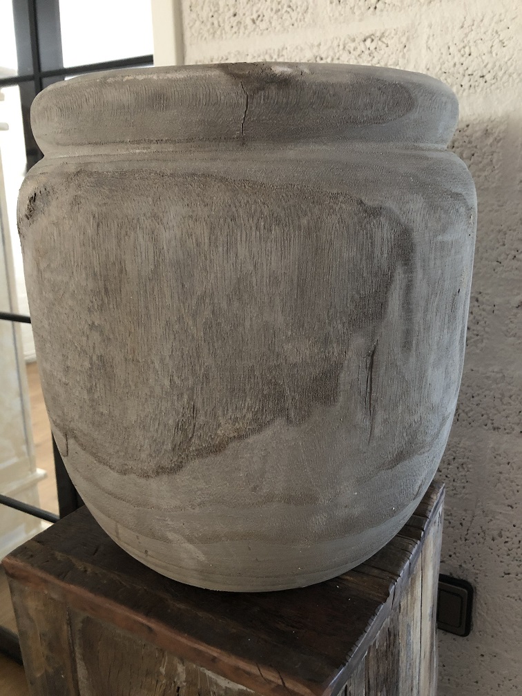 Schöne Vase-Topf-Schale-Box aus Holz, toll anzusehen!