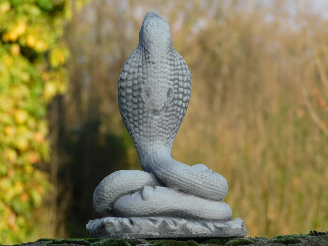 Kobra Statue - Stein - 26 cm