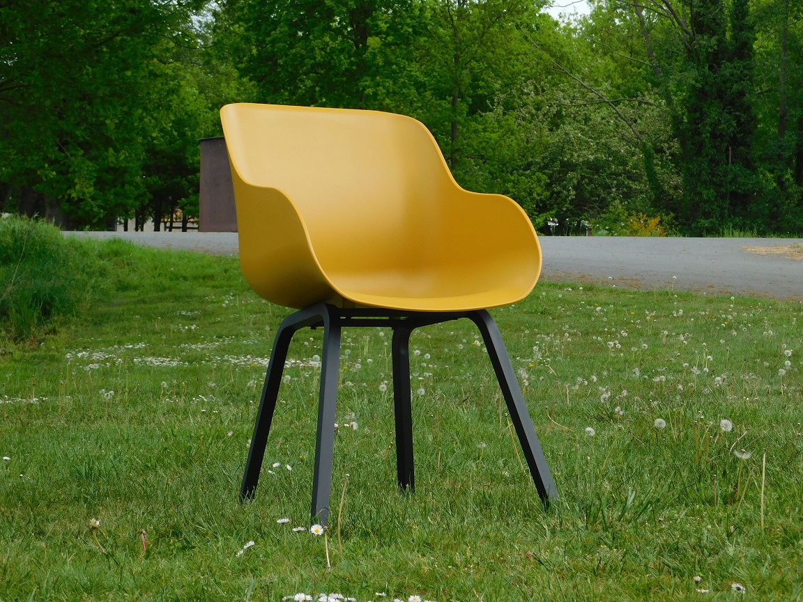 Schalensitz - gelb - Kunststoff