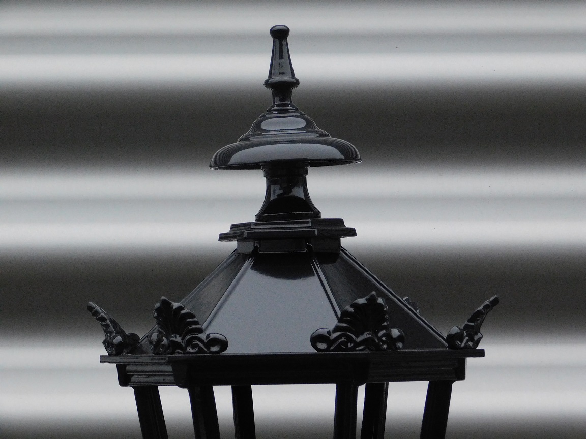 Laterne ''Paris - starke Außenlampe (194cm) - schwarz