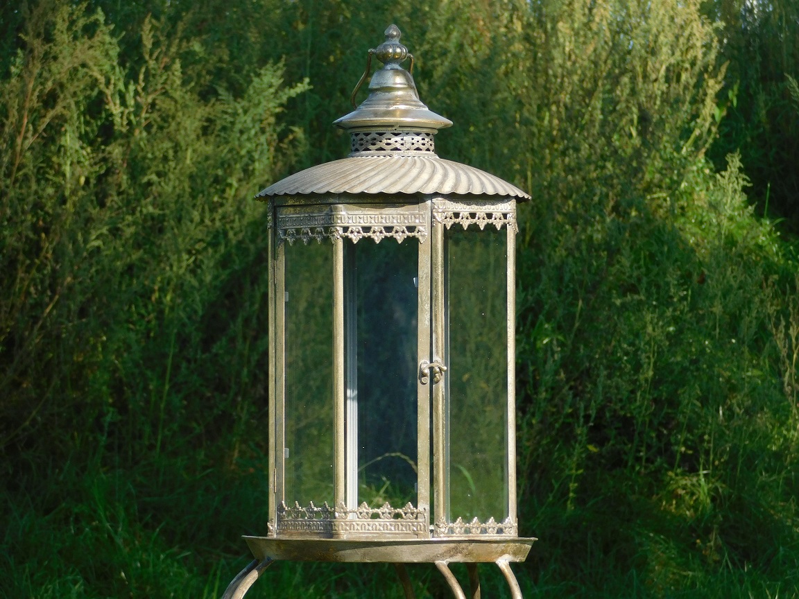 Lantern XL - Metal and Glass - 100 cm - Candle holder