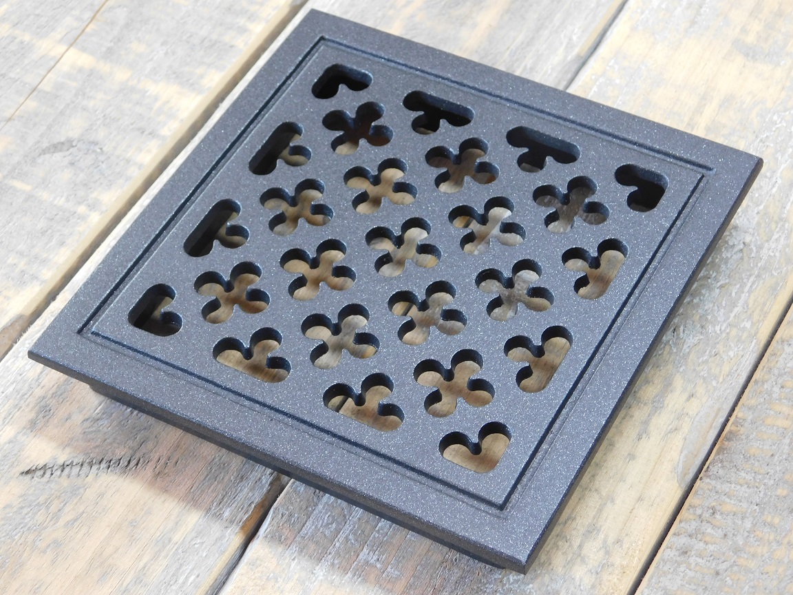 Air grille square - ventilation grid - anthracite