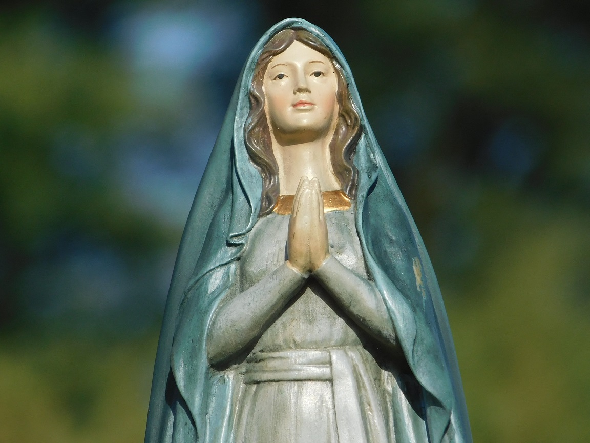 Statue of Mary - Polystone - 40 cm - In Colour 