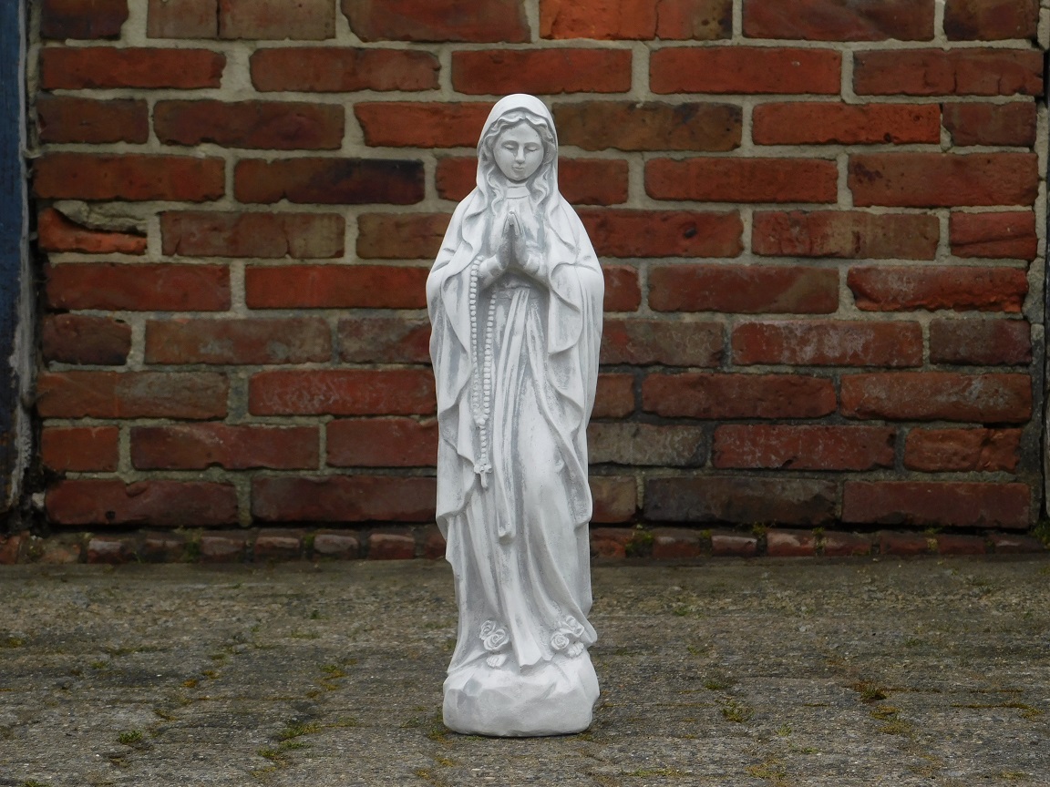 Virgin Mary statue - detailed - solid stone