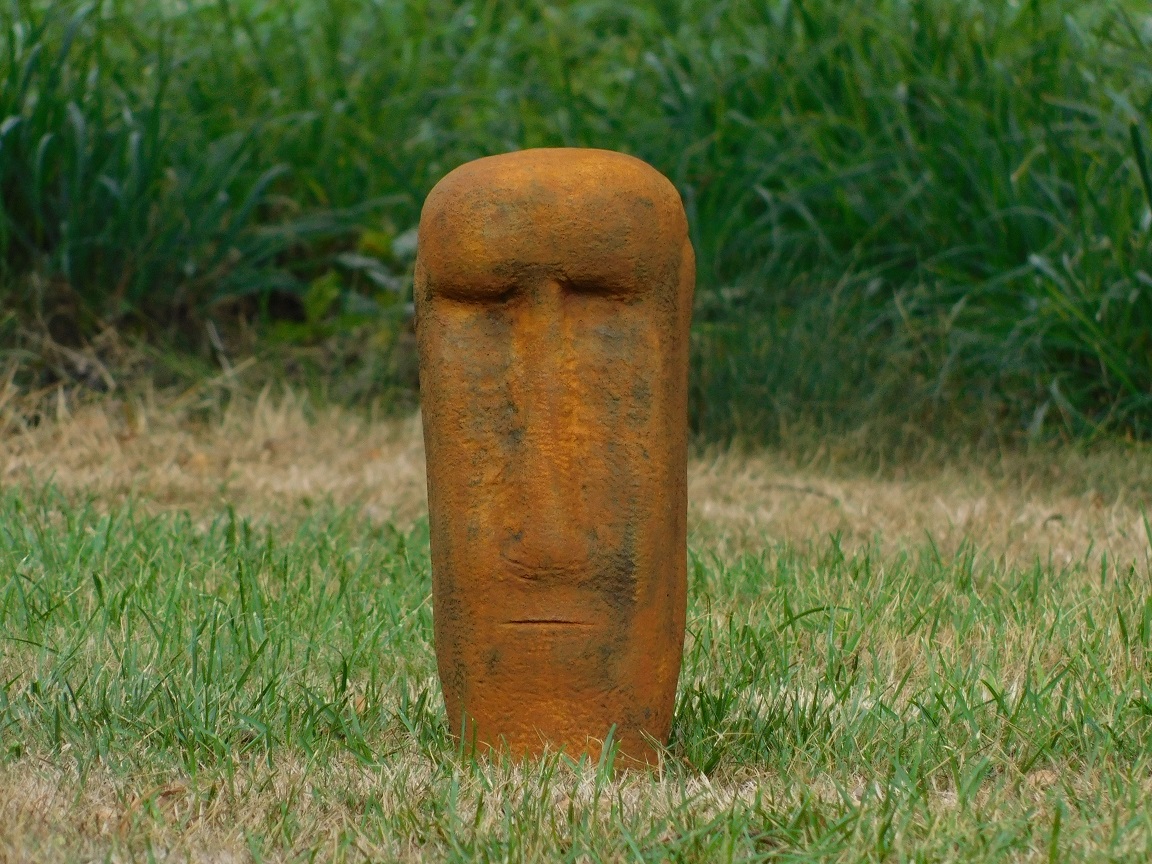 Moai-Statue in Oxid - Vollstein