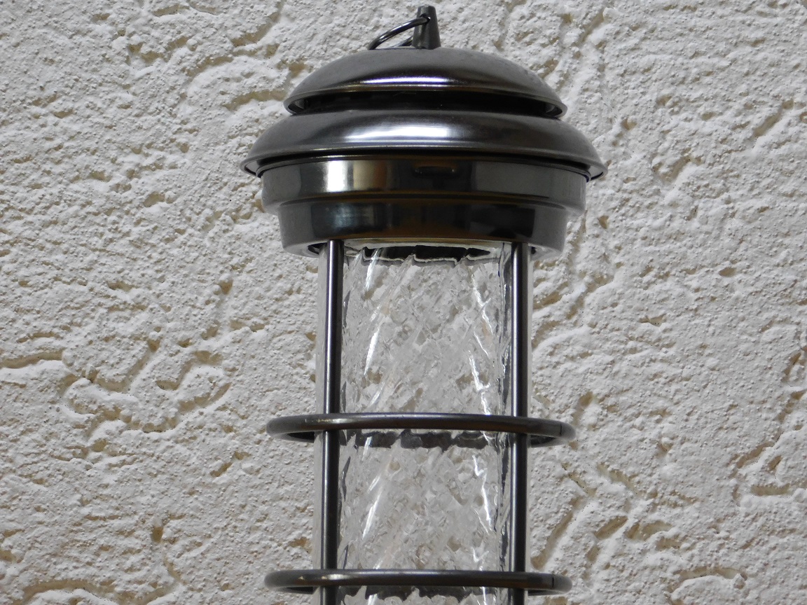 Petroleumlampe - rust-Eisen-old-look-l mit Glas - 30cm