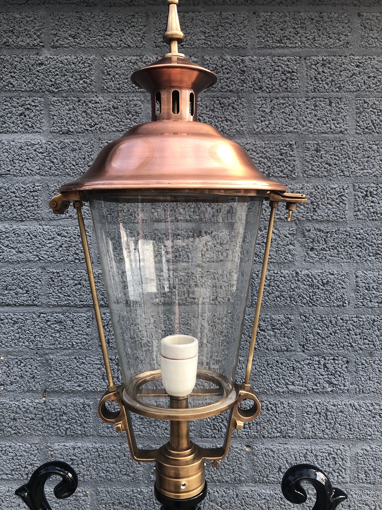 Londen hongersnood kraai Buitenlamp, lantaarn met keramische fitting en glas, gegoten aluminium... -  HANDGEMAAKT.EU