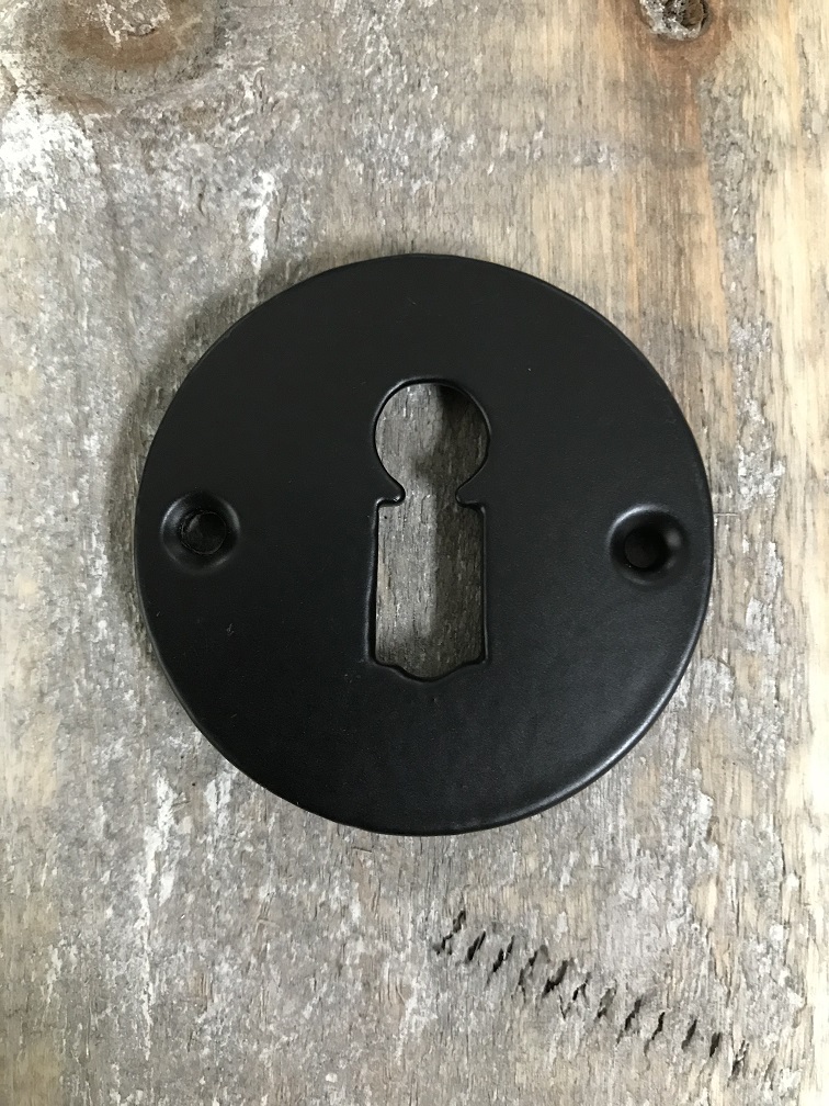 Schlüssellochrosette Eisen als antiker Türgriff, für Zimmertüren