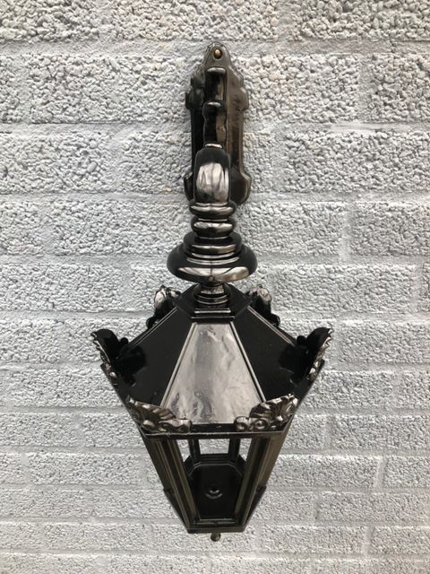 Buitenlamp Turijn - zwart - keramische fitting en glas