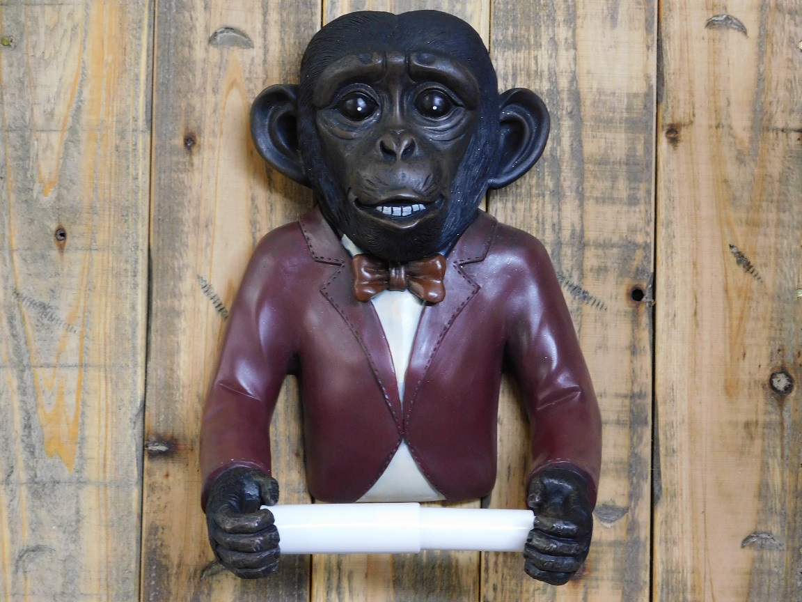 Toilet roll holder Monkey - 30 cm - Polystone