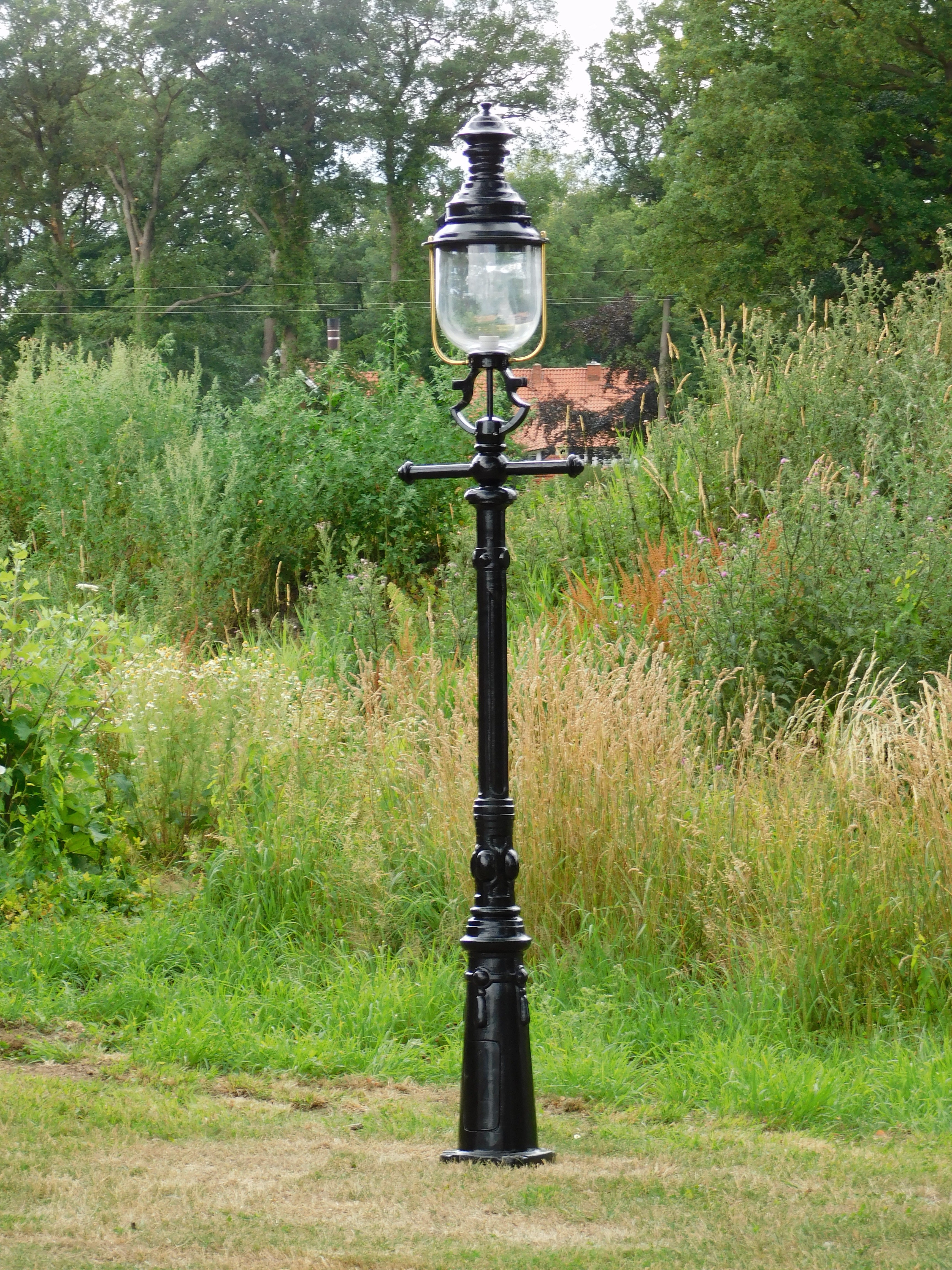 Garden lantern Lyon - black - alu - 250cm