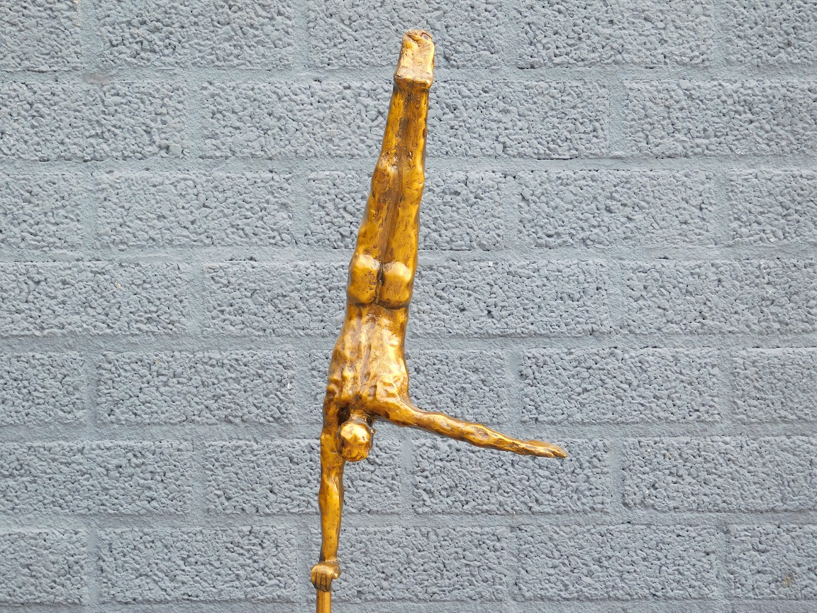 Beeld van een Turner - One Arm Handstand