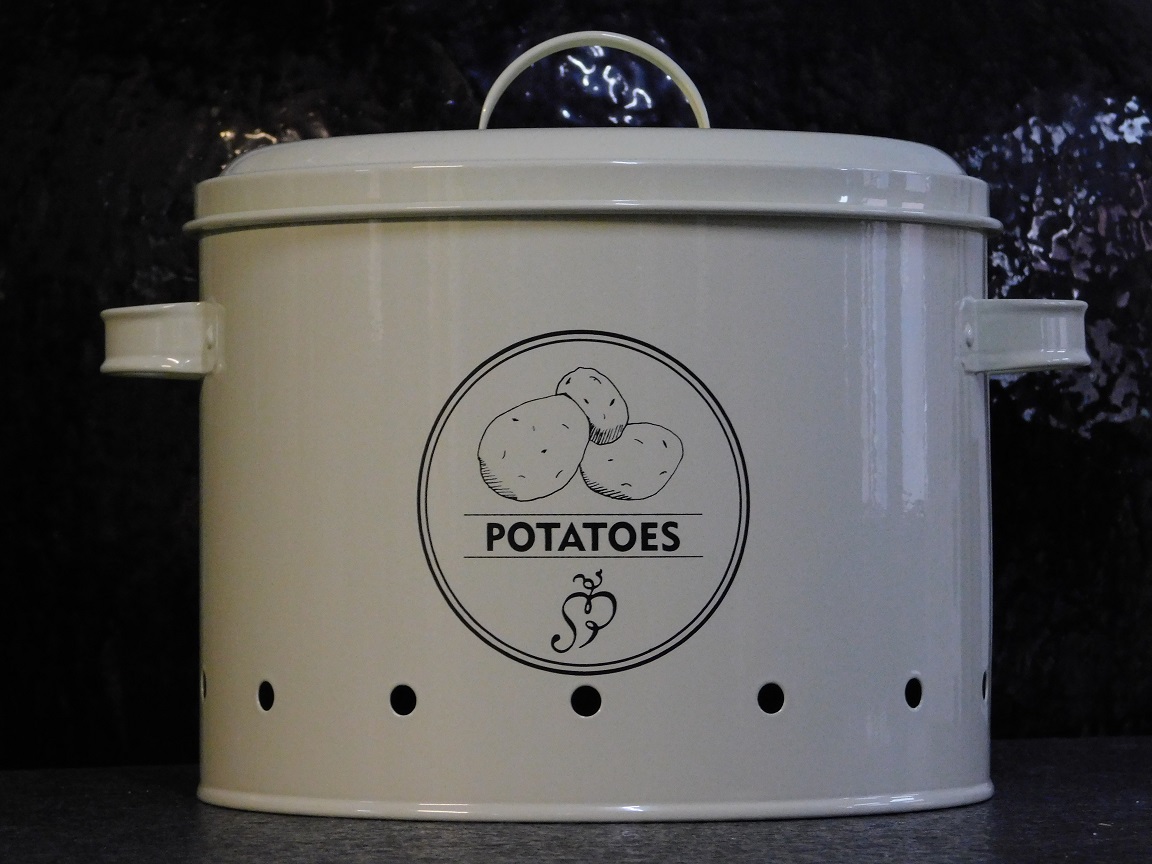 Voorraadblik Aardappels - Potatoes - Metaal