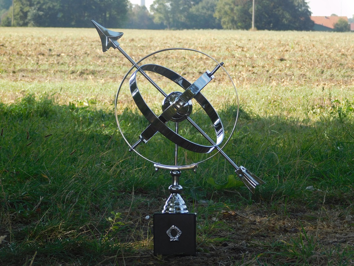 Sundial - nickel with marble base