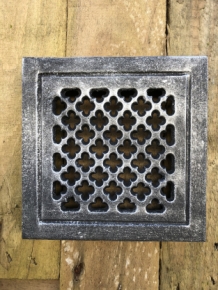 Kaminlüftungsgitter quadratisch, Gusseisen -schwarz-no.32c