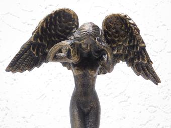 Statue Nackter Engel - 38 cm - Gusseisen