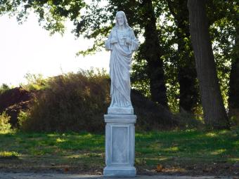 Sacred Heart of Jesus Statue on Pedestal - 127 cm - Classic Stone Set