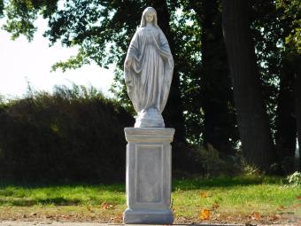 Statue of Mary on a Pedestal - 110 cm - Stone