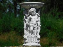 Decorative Statue with Angels and Scale | Stone | Detailed