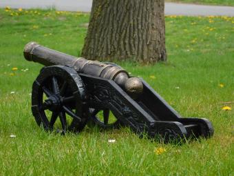 Dekorative Kanone – 67 cm – Gusseisen