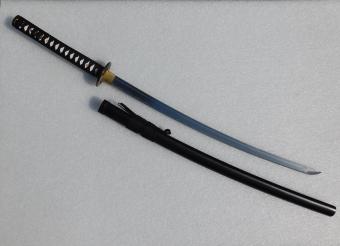 Decorative Katana with Scabbard - 106 cm - Black