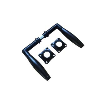 Door set in black and nickel with ebony – complete