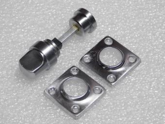 Twist Lock for Toilet and Bathroom – Matt Nickel – Includes 2 Rosettes