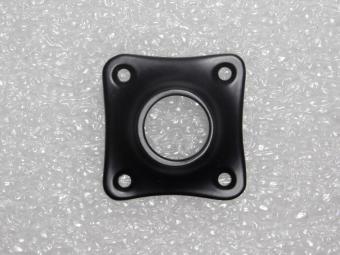 Clover Door Plate – 4 x 4 cm – Black