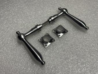 Deurset nikkel - chrome mat - 2 deurklinken en -rozetten