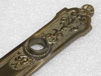 Elegante lange Türplatte - BB 72 - Dunkel patiniertes Messing