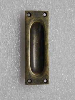 Sliding door handle - 10 cm - Antique Brass