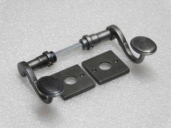 Türgriff-Set Hamilton mit Griffrosetten – verzinktes Gusseisen