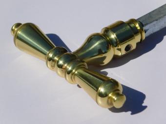 Set Klinken T-Modell – Glänzendes Messing – Klassisch