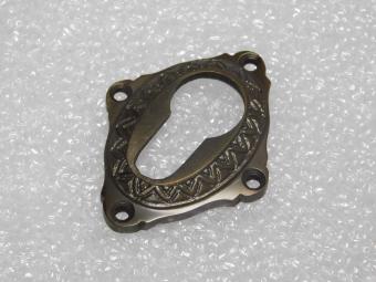 Classic PC Door Rosette - Dark Patinated Brass