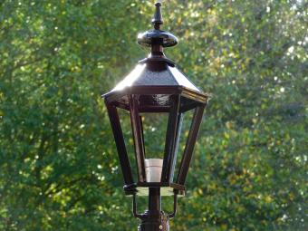 Klassieke Sokkellamp - 83 cm - Zwart - Alu - Buitenlamp