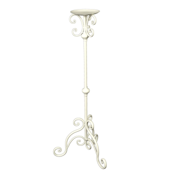 Standing Candlestick - 80 cm - Vintage White 