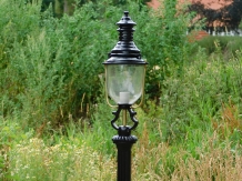 Garden lantern Colmar - black - alu - 190cm