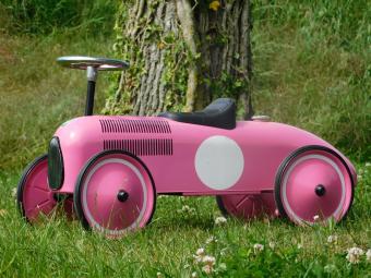 Vintage Car - Pink - 76 x 40 cm - Metal
