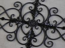 Window grille Vie - wall ornament - black - wrought iron, only 2